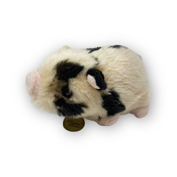 Miyoni by Aurora Pot-Bellied Spotted Piglet Stuffed Plush 10" Realistic Pig - Picture 1 of 10